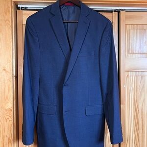 Alfani Blue Suit Jacket Blazer sports Coat 40L Slim Fit WORN ONCE!
